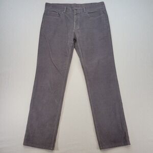Brooks Brothers Corduroy Pants Mens 36x32 Gray Straight Leg 5-Pocket